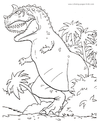 Angry Dinosaur In The Jungle Color Page Dinosaur Coloring Pages Animal Coloring Pages Dinosaur Coloring
