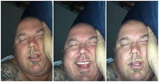 Wife Captures Her Man Laughing While Sleeping On Video