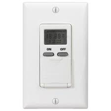 Intermatic 15 Amp Decorator Auto Off In Wall Digital Timer Ei500wc The Home Depot