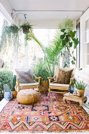 A couple of wrought iron curls at each side of the seat give a clue to their moroccan origin, although the overall style has an. Bohemian Boho Patio Decor Moroccan Patio 668x1000 Ecochic Lifestyles