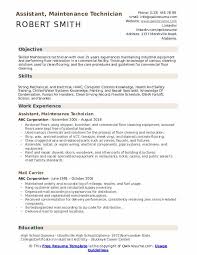 Maintenance Technician Resume Samples Qwikresume