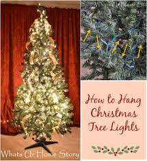 Try to avoid any obvious pattern or spiral; How To Hang Christmas Tree Lights Whats Ur Home Story