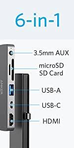 So plug everything you got into this bad boy. Anker Usb C Hub Adapter Powerexpand 7 In 1 Usb C Hub With 4k Usb C To Hdmi 60w Power Delivery 1gbps Ethernet 2 Usb 3 0 Ports Sd And Microsd Card Readers For Macbook