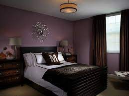 For a more masculine look, pair purple with brown. Bedroom Accent Colors For Purple Bedroom With Chocolate Brown Curtains And Black Furniture Purple Purple Bedroom Decor Purple Bedrooms Purple Bedroom Design