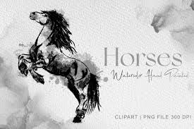 Download Standing Horse Clipart Watercolor Horse Svg File Free Svg Cut Files