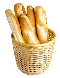 French Bread In Basket Food Png Hot Bread Food