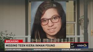 Missing Spokane teen Kiera Inman found in Ohio