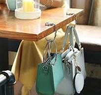 Amazon.com: MYLEUS 6 PCS Handbag Hooks for Tables,Portable ...