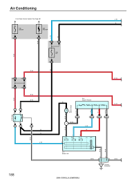 This expert article, along with diagrams and video, clearly explains how a central air conditioner cools a house by cycling refrigerant through its system and delivering chilled air through ductwork. Toyota Corolla 2003 Air Conditioner Wiring Diagram Wiring Schematic Exception