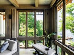 Browse living room decorating ideas and furniture layouts. Modernized Arts And Crafts Camp Offers Dreamy Escape On Lake George
