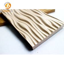 China 3d Wall Panel Mdf Wave Panel For Decorating Decoative