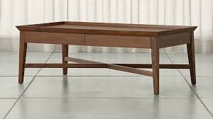 Bradley Walnut Coffee Table With Drawers Crate And Barrel Size 17hx26wx48l Coffee Table Walnut Coffee Table Home Decor