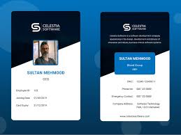 Free it services company id card template. Employee Id Card Employee Id Card I D Card Cards