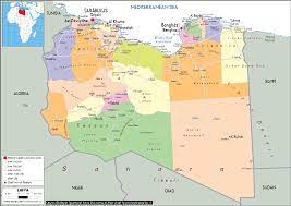 Maps of neighboring countries of libya. Libya Map Political Worldometer