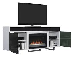 Black And White Fireplace Tv Stand Amazon Com Classicflame 26mms9626 Nw145 Enterprise Tv Stand With Speakers For Tvs Up To 8 Electric Fireplace Insert White Electric Fireplace Fireplace Inserts