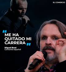 El cantante español Miguel Bosé se sincera sobre las consecuencias de la  pandemia en su carrera » https://bit.ly/32Rrbai