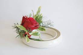 Handmade Pottery White Vase Porcelain Vase Ring Vase White Etsy White Vases Porcelain Flowers Handmade Pottery