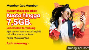 Download dan install terlebih dahulu aplikasi my im3 melalui google playstore di smartphone anda. Kode Referral Indosat Im3 Terbaru Juni 2021 Kuota Gratis Hingga 50 Gb