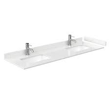 Cultured Marble Double Basin Vanity Top