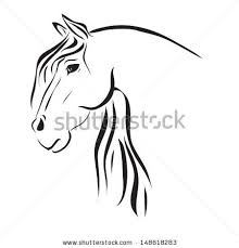 Running Horse Line Drawing Simple Tribal Google Search Easy Horse Drawing Horse Head Drawing Horse Drawings
