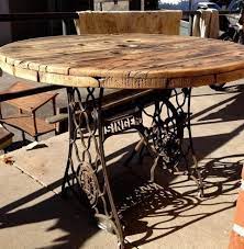 tables de jardin originales insolites recyclees tables de couture table de jardin machine a coudre