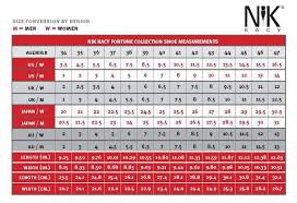 Nik Kacy Online Fitting Shoe Size Conversion Chart Care