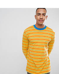 Maybe you would like to learn more about one of these? Yellow Horizontal Striped Long Sleeve T Shirts For Men Lookastic
