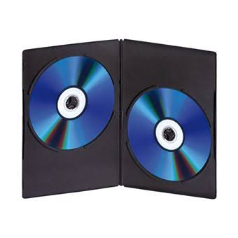  Pack de 10 Pochettes CD/DVD 8 cm Slim Couleur Noir — Synapses Maroc