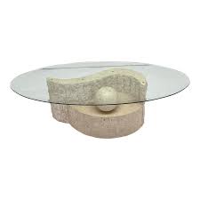 1980 S Vintage Regency Mactan Stone Glass Coffee Table In 2020 Stone Coffee Table Coffee Table Coffee Table Vintage