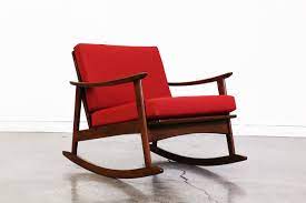 This rocking chair is a great addition to any room in your home, especially a bedroom or nursery. Mid Century Modern Rocking Chair Vintage Supply Store