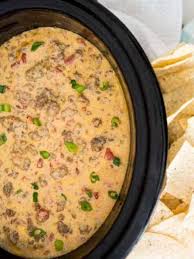 How to cook rare steak. Crock Pot Queso With Beef Sausage