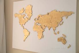 Perfect for wrapping, framing as posters and other creative endeavors. Diy World Map Wall Art That Is Easy To Make And Unique Smitha Katti Map Wall Art World Map Wall Art Trendy Wall Art