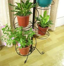 Amazon Com White Spiral Design 7 Tier Metal Planter Holder Display Stand Decorative Flower Pot Holder Ra Decorated Flower Pots Flower Pot Holder Flower Pots