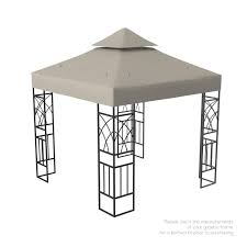 Opens in a new tab +5 colors available in 6 colors. Gazebo Canopy Replacement Top 10x10 Double Tier Patio Canopy Cover Waterproof 250g Canvas Gazebo Beige Buy Online In Honduras At Honduras Desertcart Com Productid 22597411