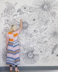 Daily Drawing Challenge Check In The House That Lars Built Murales Murales Pintados Mural De Flores