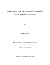 We have this spiritual gift that enables some to discern spirits, though we know that spiritual gifts are not equally given to all of us, but we . Moral Ontology In The Age Of Science A Philosophical Case For The Mystery Of Goodness