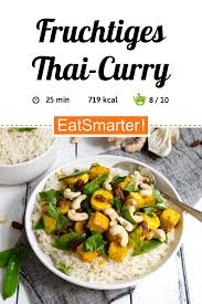 Fruchtiges Thai Curry Mit Tofu Und Reis Rezept In 2020 Thai Curry Curry Vegetarische Gerichte