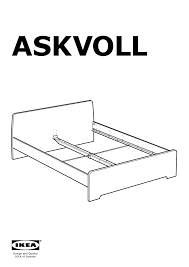Ikea bett mandal anleitung u hochzeitszeitung online. Ikea Askvoll Bed Frame Assembly Instruction Free Pdf Download 16 Pages
