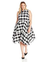 Black And White Gingham Dress Plus Size Julia Jordan Womens Plus Size Gingham Plaid Dress Blackwhiteblack 18w Details Can Be Found By Cl Plus Size Fashion Dresses Gingham Fashion Plus Size Dresses