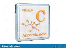 Vitamine C Acide Ascorbique Icone Formule Chimique Stru Moleculaire Illustration Stock Illustration Du Retrait Formule 127154333