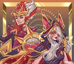 Arcana Xayah and Rakan by Morrokk -- Fur Affinity [dot] net
