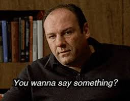 Browse latest funny, amazing,cool, lol, cute,reaction gifs and animated pictures! Frustrated The Sopranos Gif