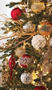 Donatella 60 Pc Ornament Collection Frontgate Red And Gold Christmas Tree Christmas Tree Decorations Gold Christmas Decorations