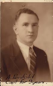 Alan Penfold, captain for nine years, Manly Amateur Swimming Club, c 1930