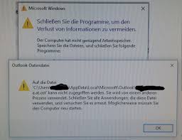 Arbeitsspeicher 6,0 gb ddr3 geschwindigkeit: Win 10 Pro Outlook 2016 Fehler Zu Wenig Arbeitsspeicher Administrator