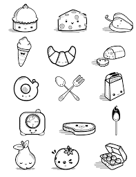 Pin By Aditi Patkar On Doodles Cute Food Drawings Emoji Coloring Pages Cute Kawaii Drawings