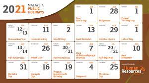 Malaysian 2021 islamic public holidays announced. Malaysia S 2021 Public Holidays