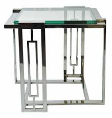 Couchtisch klein glas , design couchtisch orcia mit dreieckiger glasplatte wohnen.de moderne glas und holz couchtisch extraodinary weiß dunkelbraun quadrat vintage holz und glas couchtisch. Retro Vintage Art Deco Sofatisch Gamma Klein Couchtisch Inox Glas