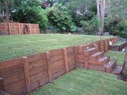 Wood Retaining Wall Garden Retaining Wall Backyard Retaining Walls Landscaping Retaining Walls