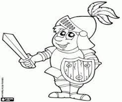 Guerreros medievales para colorear : Guerrero Para Colorear Coloring Pages Castle Crafts Colorful Pictures